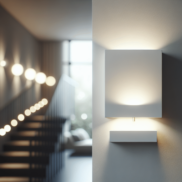 Illuminez votre escalier avec une applique murale cage au design aérien